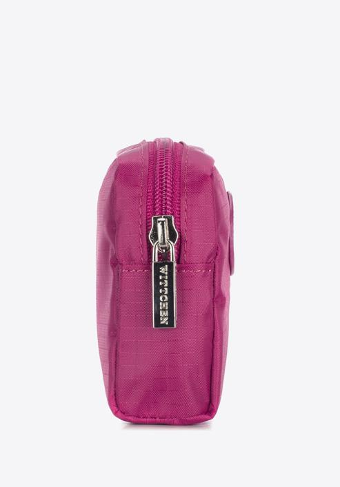 Kisméretű női neszeszer táska, sötét rózsaszín, 95-3-101-PP, Fénykép 2