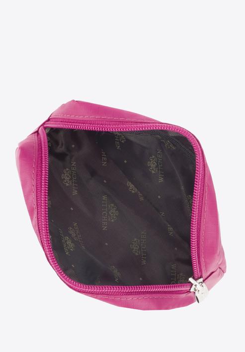 Kisméretű női neszeszer táska, sötét rózsaszín, 95-3-101-PP, Fénykép 3