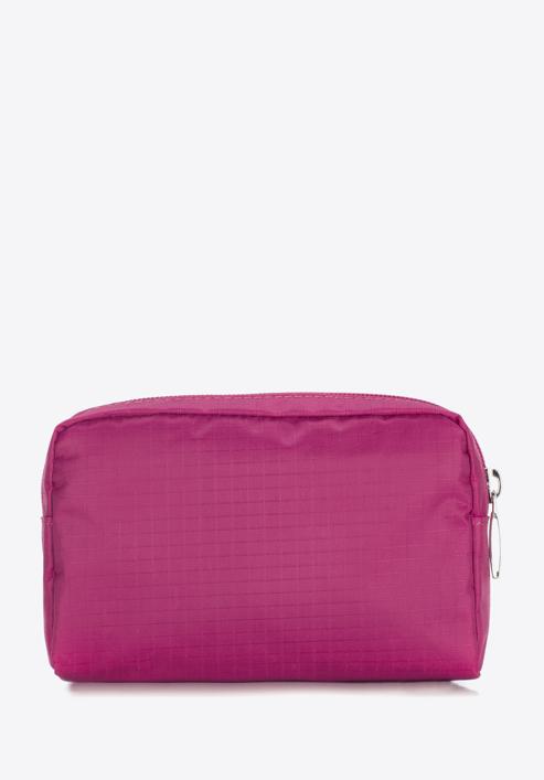 Kisméretű női neszeszer táska, sötét rózsaszín, 95-3-101-PP, Fénykép 4