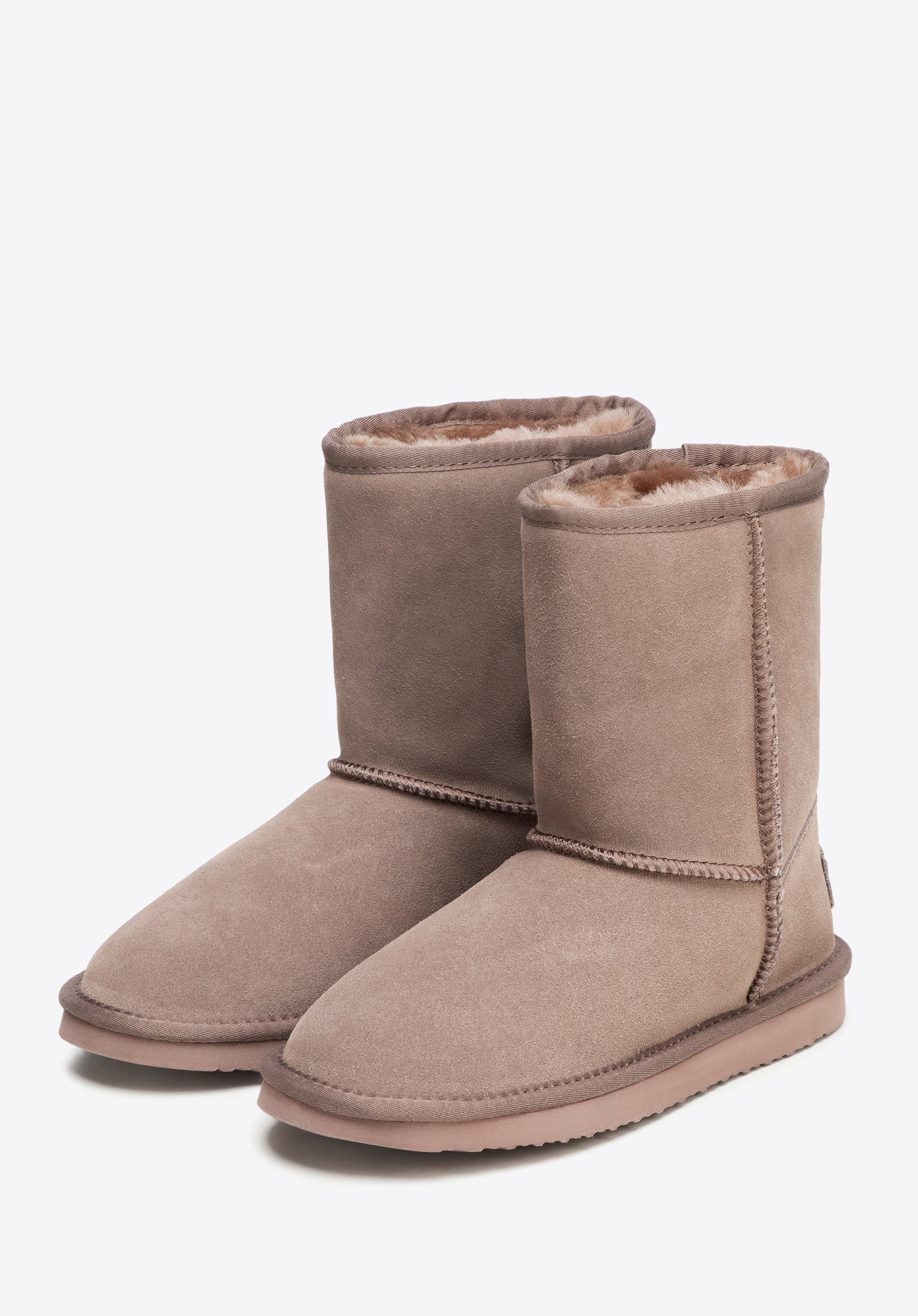 Női velúr bokacsizma gyapjú béléssel, sötét rózsaszín, 99-D-852-8-38, Fénykép 1