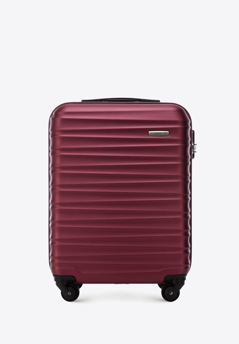 ABS bordázott kabin bőrönd, sötét vörös, 56-3A-311-35, Fénykép 1