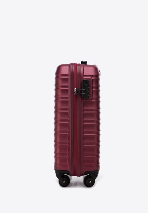ABS bordázott kabin bőrönd, sötét vörös, 56-3A-311-35, Fénykép 2