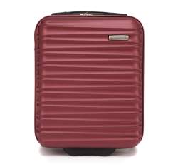 ABS bordázott kabin bőrönd, sötét vörös, 56-3A-315-31, Fénykép 1