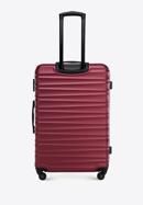 ABS bordázott nagy bőrönd, sötét vörös, 56-3A-313-70, Fénykép 3