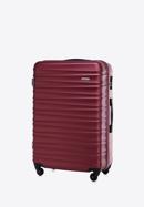 ABS bordázott nagy bőrönd, sötét vörös, 56-3A-313-70, Fénykép 4