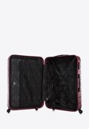 ABS bordázott nagy bőrönd, sötét vörös, 56-3A-313-70, Fénykép 5