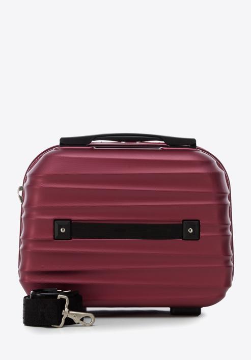 ABS bordázott utazó neszeszer táska, sötét vörös, 56-3A-314-91, Fénykép 3