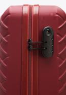 ABS kabin bőrönd ferde rácsos, sötét vörös, 56-3A-551-91, Fénykép 8