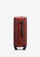 ABS közepes bőrönd ferde ráccsal, sötét vörös, 56-3A-552-31, Fénykép 2