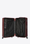ABS nagy bőrönd ferde ráccsal, sötét vörös, 56-3A-553-91, Fénykép 6