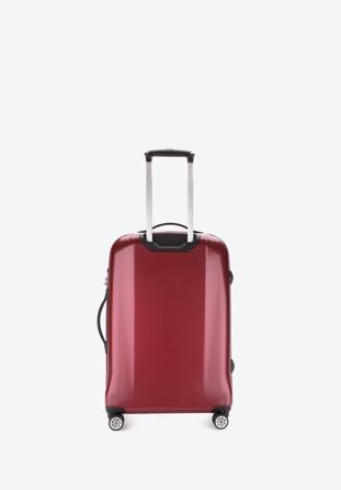 Bőrönd és neszeszer szett polikarbonátból, sötét vörös, 56-3P-572_4-35, Fénykép 1