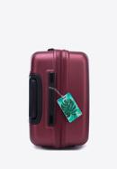 Közepes méretű bőrönd, poggyászcímkével, sötét vörös, 56-3A-312-01Z, Fénykép 4