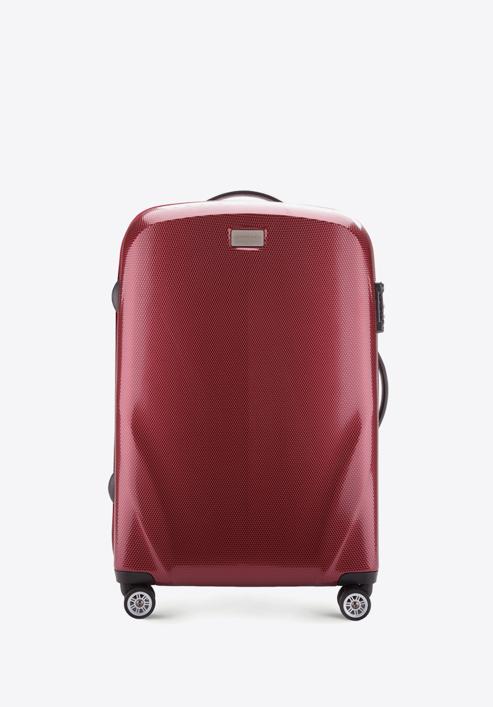 Közepes polikarbonát bőrönd, sötét vörös, 56-3P-572-95, Fénykép 1