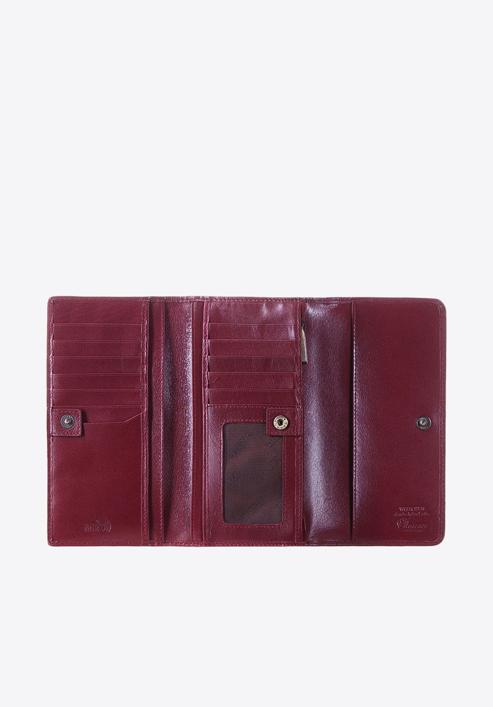 Lakkbőr női pénztárca, sötét vörös, 14-1L-002-3, Fénykép 2