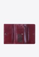 Lakkbőr női pénztárca, sötét vörös, 14-1L-002-3, Fénykép 2