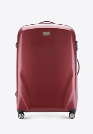 Polikarbonát nagy bőrönd, sötét vörös, 56-3P-573-35, Fénykép 1