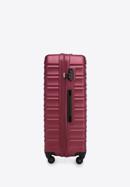 Nagyméretű bőrönd poggyászcímkével, sötét vörös, 56-3A-313-89Z, Fénykép 5