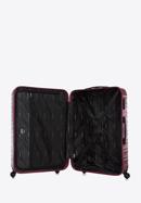 Nagyméretű bőrönd poggyászcímkével, sötét vörös, 56-3A-313-89Z, Fénykép 6