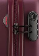 Polikarbonát kis kabin bőrönd, sötét vörös, 56-3P-111-35, Fénykép 8
