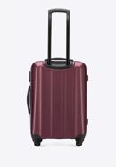 Polikarbonát közepes méretű bőrönd, sötét vörös, 56-3P-112-35, Fénykép 3