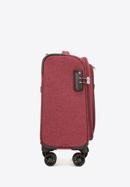 Puha bőrönd színes cipzárral, sötét vörös, 56-3S-505-31, Fénykép 2