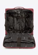 Puha bőrönd színes cipzárral, sötét vörös, 56-3S-505-31, Fénykép 8