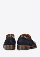 Férfi oxford cipő kétféle bőrből, sötétbarna, 96-M-705-4-42, Fénykép 5