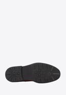 Férfi velúrbőr cipő kontrasztos szálakkal, sötétbarna, 96-M-703-5-42, Fénykép 6