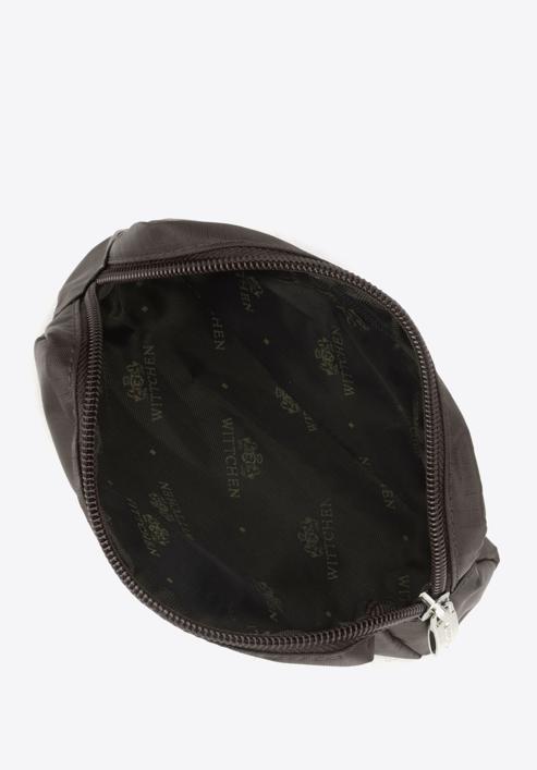 Kisméretű női neszeszer táska, sötétbarna, 95-3-101-N, Fénykép 3