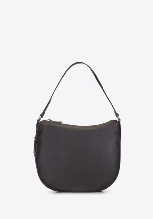 Nagy női táska lekerektett szabású, sötétbarna, 93-4E-208-4, Fénykép 2