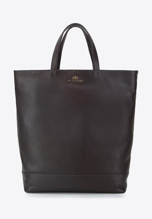 Női bőr shopper táska hátizsák funkcióval, sötétbarna, 95-4E-019-11, Fénykép 1