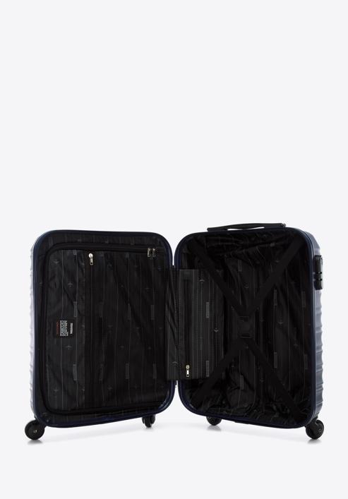 ABS bordázott kabin bőrönd, sötétkék, 56-3A-311-55, Fénykép 5