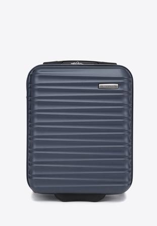 ABS bordázott kézipoggyász bőrönd, sötétkék, 56-3A-315-91, Fénykép 1