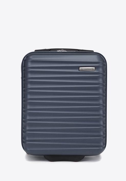ABS bordázott kézipoggyász bőrönd, sötétkék, 56-3A-315-50, Fénykép 1