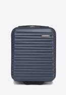 ABS bordázott kézipoggyász bőrönd, sötétkék, 56-3A-315-50, Fénykép 1