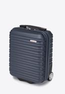 ABS bordázott kézipoggyász bőrönd, sötétkék, 56-3A-315-50, Fénykép 4