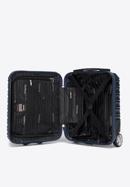 ABS bordázott kézipoggyász bőrönd, sötétkék, 56-3A-315-50, Fénykép 5