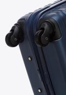 ABS bordázott nagy bőrönd, sötétkék, 56-3A-313-31, Fénykép 6