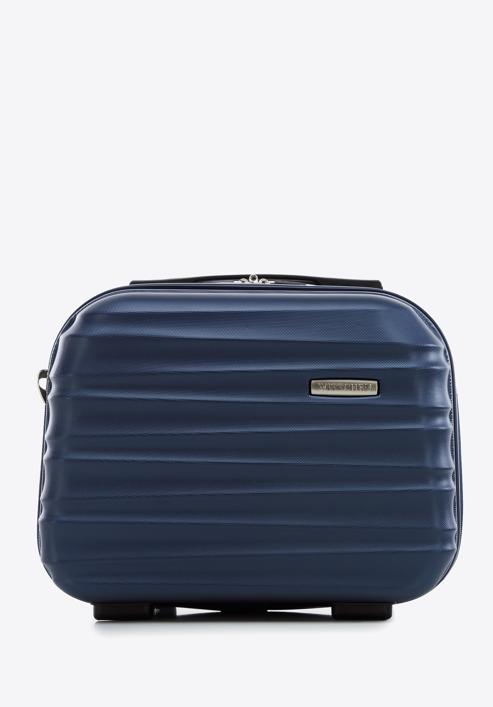ABS bordázott utazó neszeszer táska, sötétkék, 56-3A-314-11, Fénykép 1