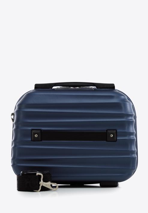 ABS bordázott utazó neszeszer táska, sötétkék, 56-3A-314-11, Fénykép 3