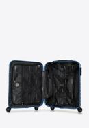 ABS Geometrikus kialakítású kabinbőrönd, sötétkék, 56-3A-751-11, Fénykép 5