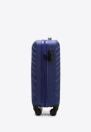 ABS kabin bőrönd ferde rácsos, sötétkék, 56-3A-551-91, Fénykép 2