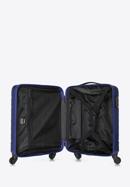 ABS kabin bőrönd ferde rácsos, sötétkék, 56-3A-551-91, Fénykép 6