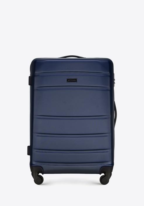 ABS közepes bőrönd, sötétkék, 56-3A-652-10, Fénykép 1