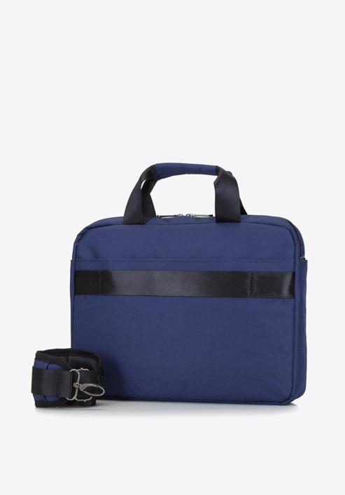 Férfi 13”-es laptop táska kis oldalsó zsebbel, sötétkék, 92-3P-102-17, Fénykép 2