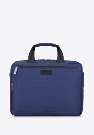 Férfi 13”-es laptop táska kis oldalsó zsebbel, sötétkék, 92-3P-102-17, Fénykép 1