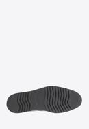 Férfi bőr brogues cipő modern talppal, sötétkék, 94-M-510-N-41, Fénykép 6