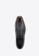 Férfi bőr fűzős cipő, sötétkék, 94-M-516-5-42, Fénykép 4