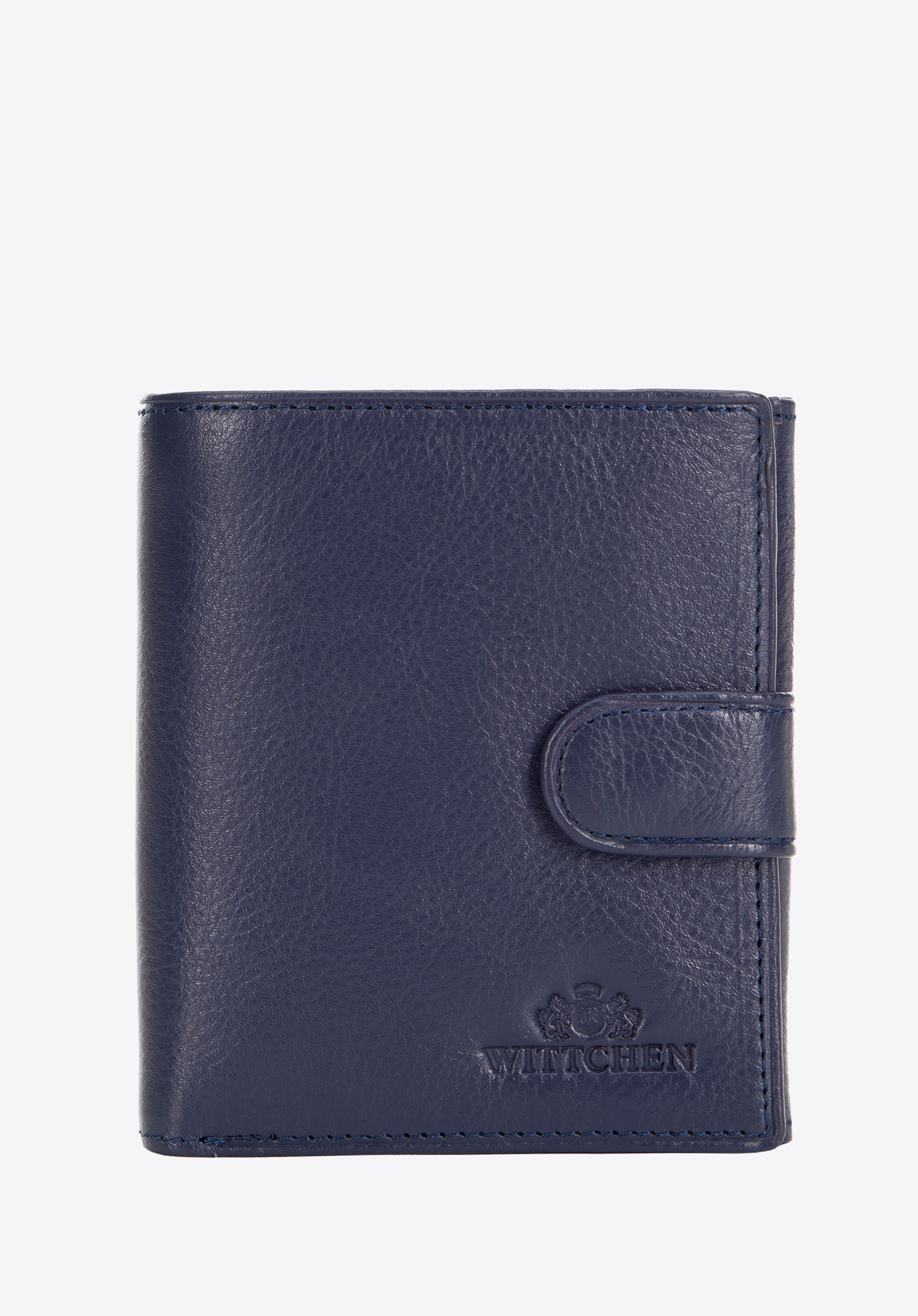 Férfi bőr pénztárca, sötétkék, 21-1-010-NL, Fénykép 1