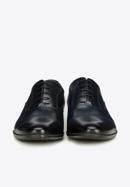 Férfi oxford bőr cipő, sötétkék, 90-M-600-7-45, Fénykép 4